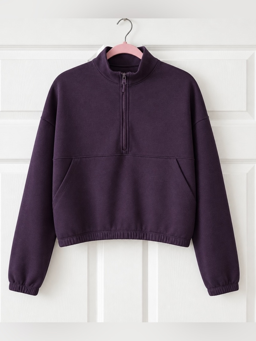 Kyodan Women's Half-Zip Pullover Hoodie - Plum